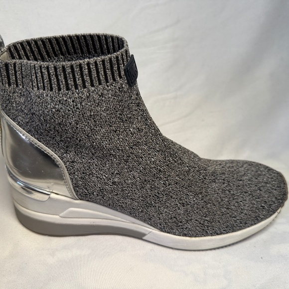 Michael Kors Women's Skyler Wedge Bootie Sock Sneakers - Picture 1 of 6